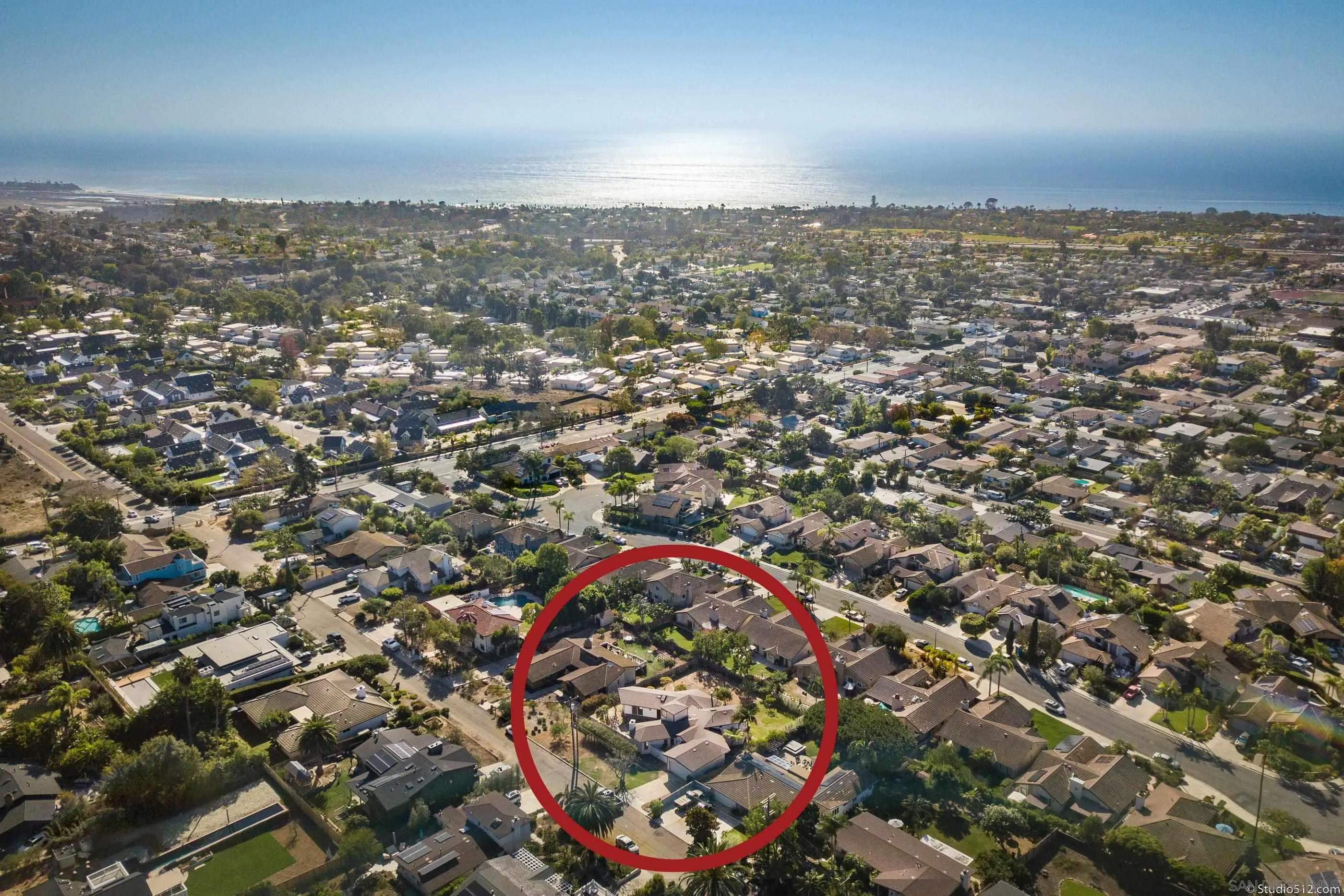 1112 Oceanic Drive Encinitas, CA 92024 - Photo 28 of 32 an aerial view of a city