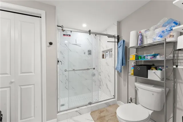 a room with furniture