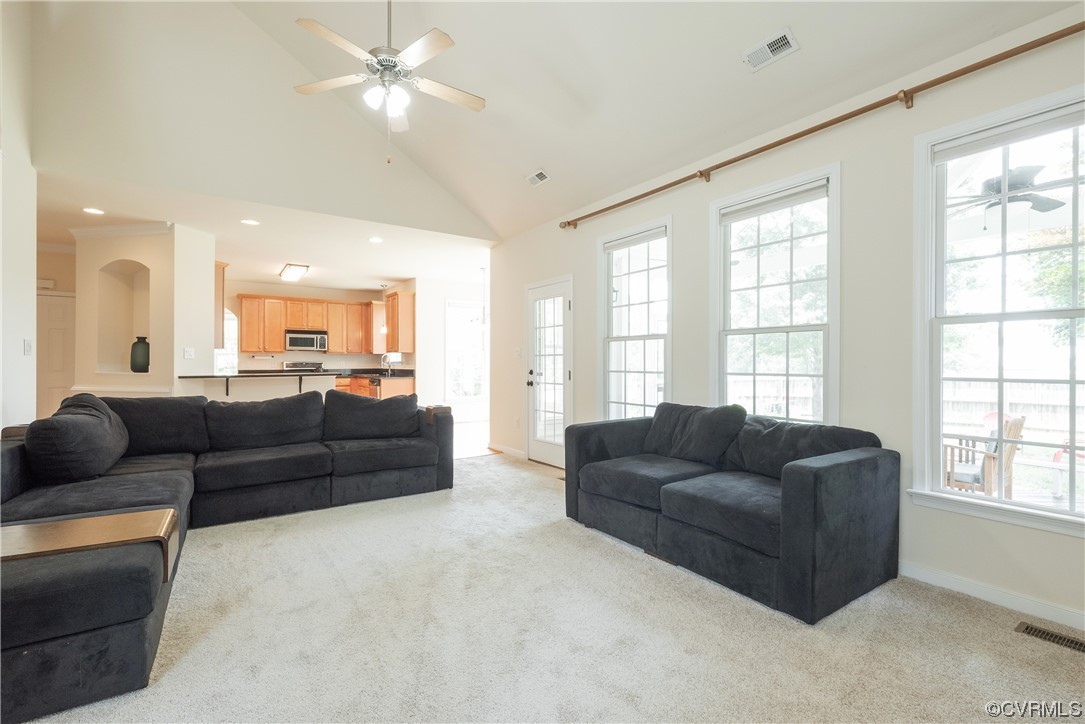 4917 Chappell Ridge Terrace Glen Allen, VA 23059 - Photo 25 of 50 a living room with furniture and a large window