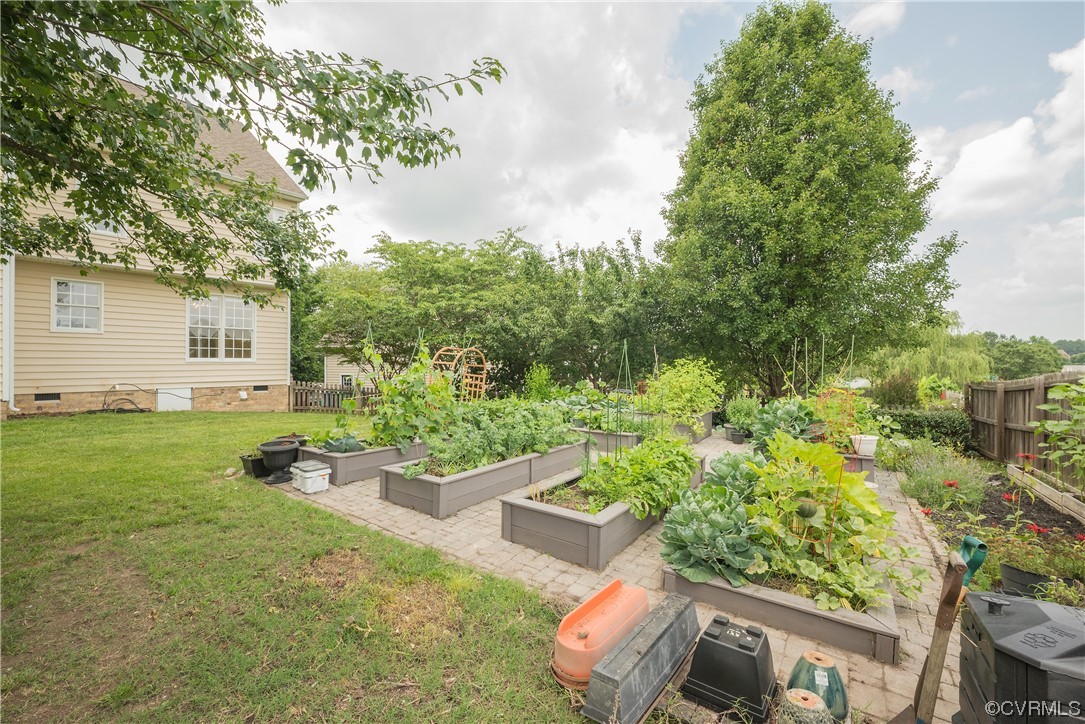 4917 Chappell Ridge Terrace Glen Allen, VA 23059 - Photo 45 of 50 an outdoor view of garden with patio