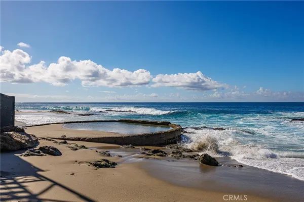 a view of a lake in the background