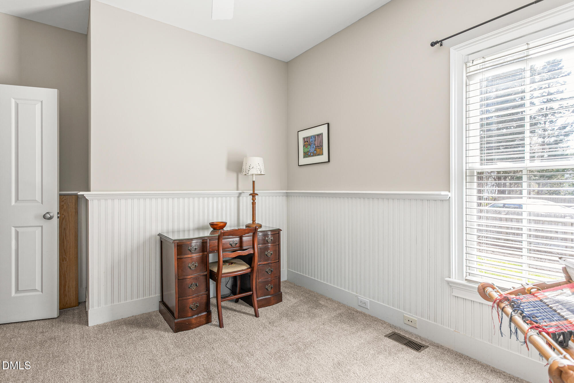 7 Powder Springs Place Durham, NC 27712 - Photo 19 of 44 a view of workspace with furniture and window