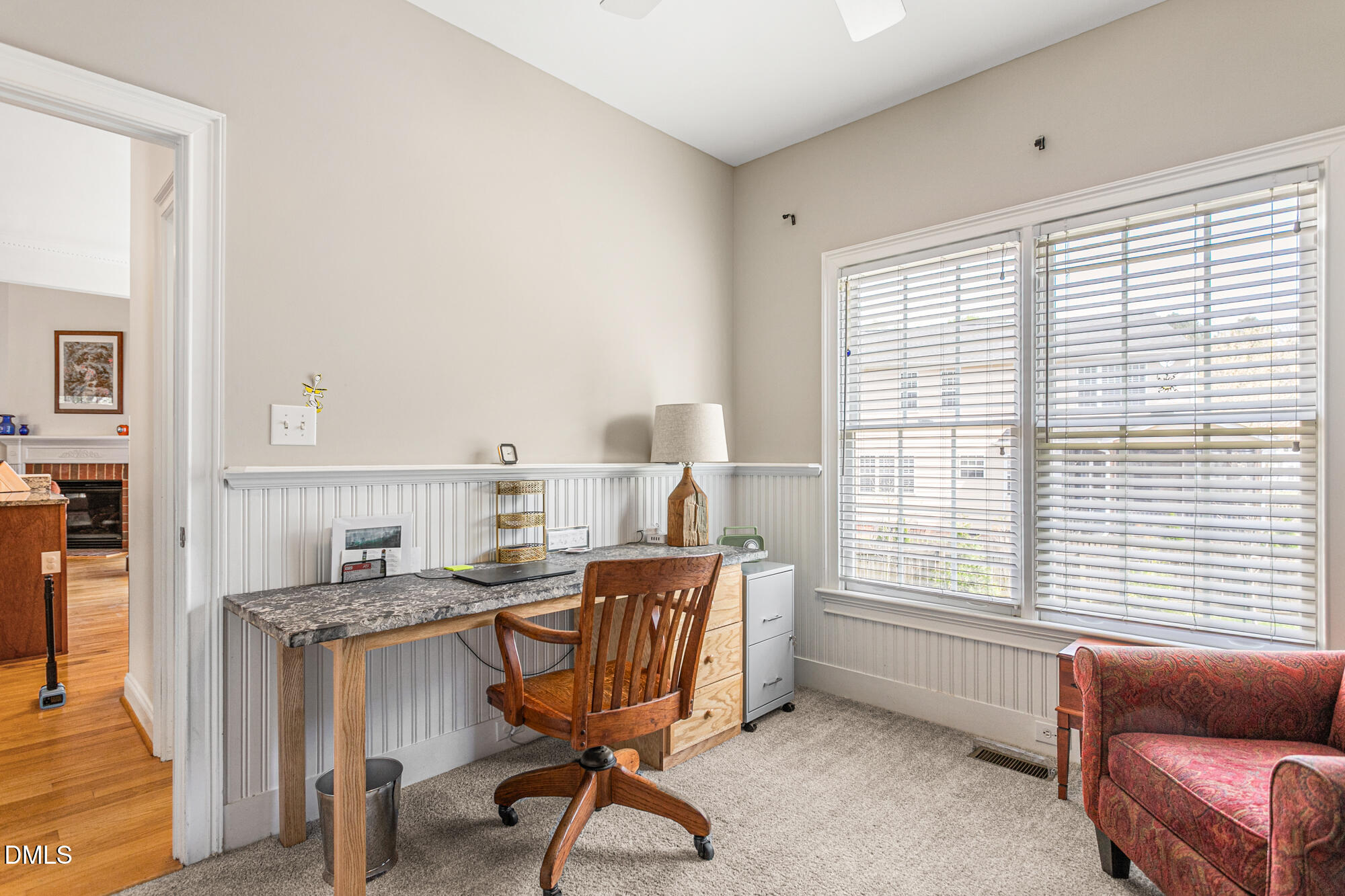 7 Powder Springs Place Durham, NC 27712 - Photo 21 of 44 a workspace with furniture and a window