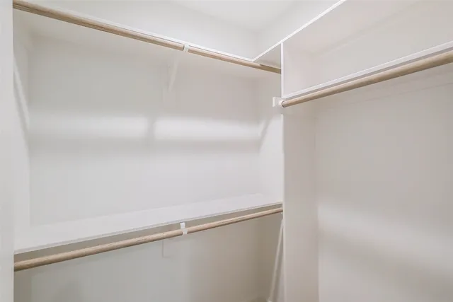 a close view of closet