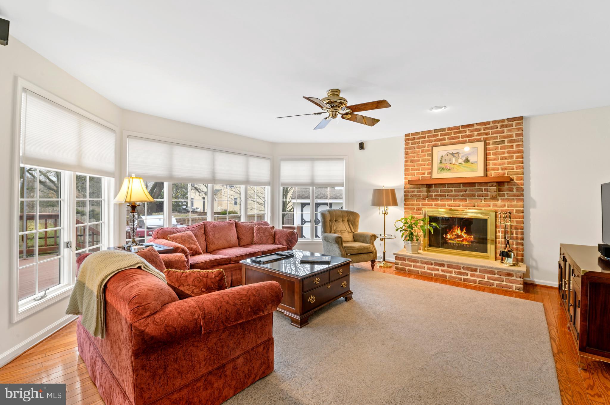 1717 Talbot Road Blue Bell, PA 19422 - Photo 7 of 21 Enlarged Family Room with wood-burning fireplace