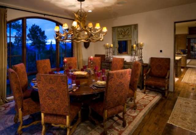 127 Powderbowl Trail Aspen, CO 81611 - Photo 5 of 9 a view of a dining room with furniture and chandelier