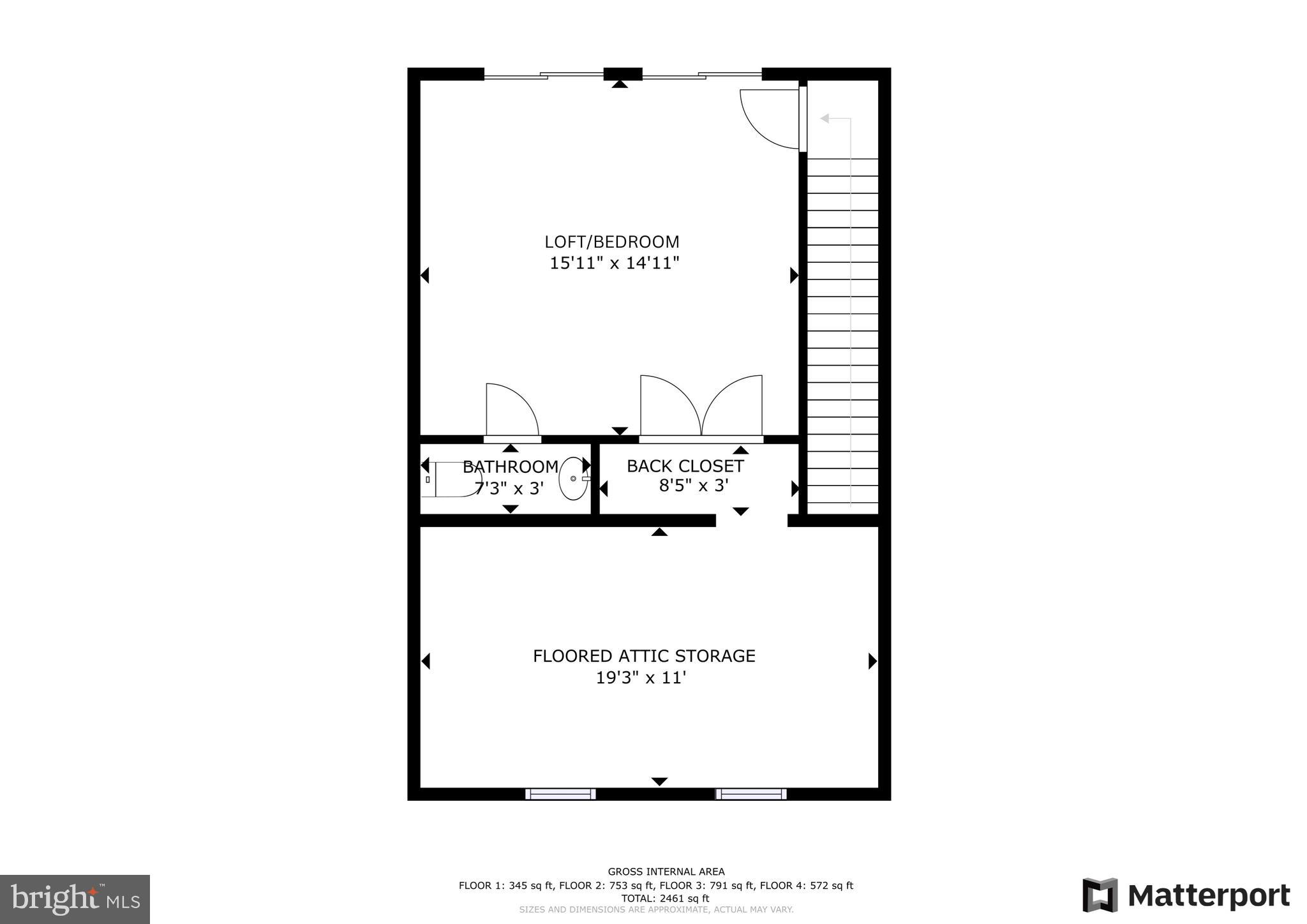 6037 Maple Hill Road Ellicott City, MD 21043 - Photo 17 of 59 LOFT LEVEL FLOOR PLAN
