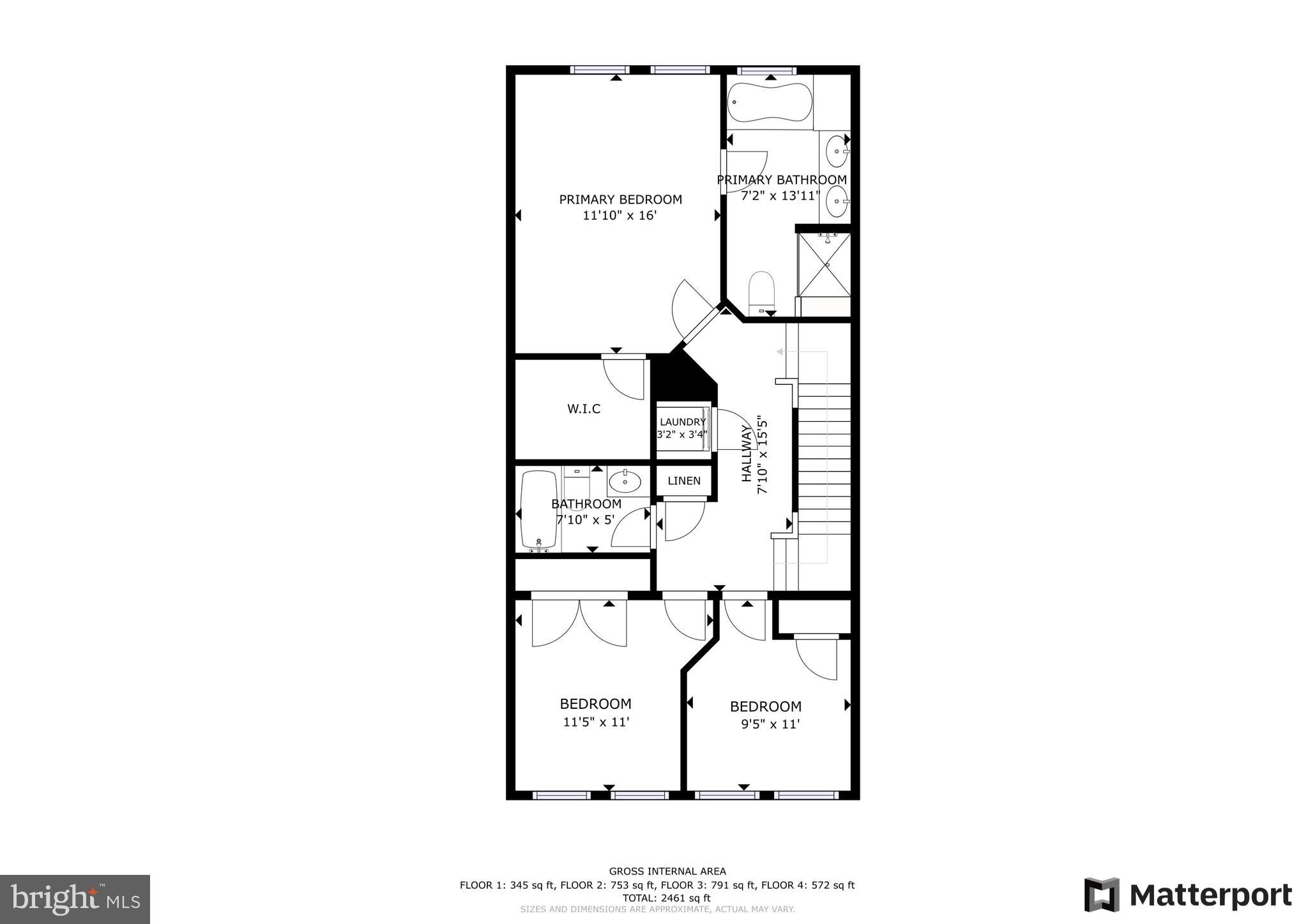 6037 Maple Hill Road Ellicott City, MD 21043 - Photo 25 of 59 BEDROOM LEVEL FLOOR PLAN