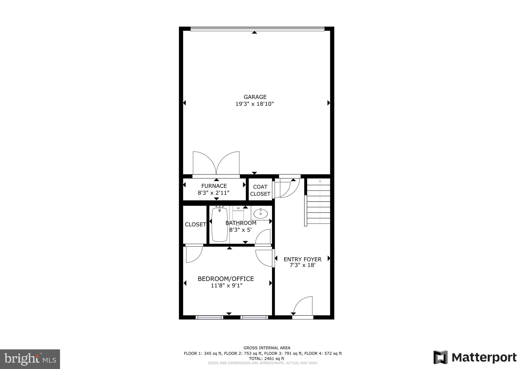 6037 Maple Hill Road Ellicott City, MD 21043 - Photo 40 of 59 ENTRY LEVEL FLOOR PLAN