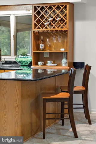 a view of an ocean with a big yard