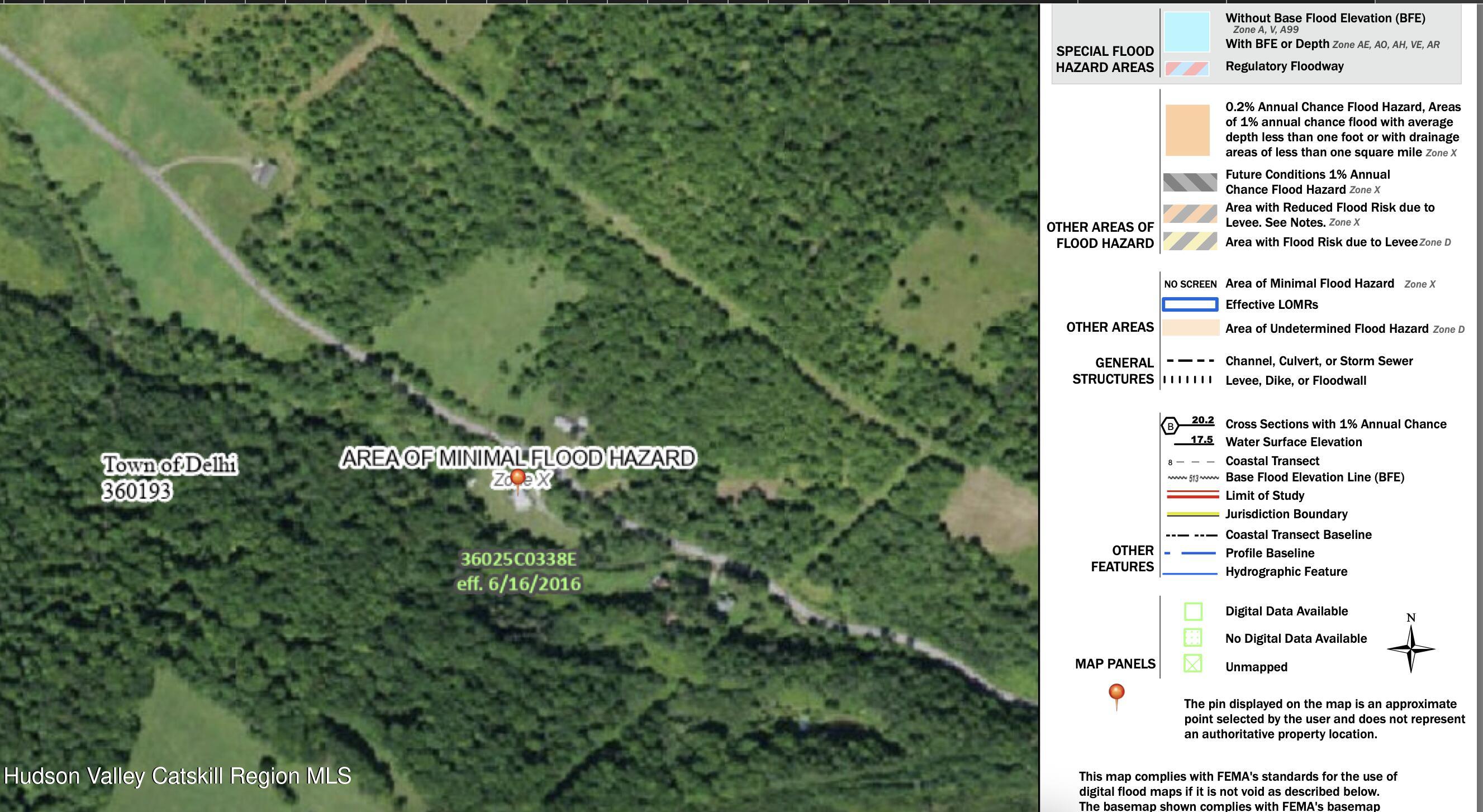 667 West Platner Brook Road Delhi, NY 13753 - Photo 21 of 21 Flood Map 667 W Platner Brook