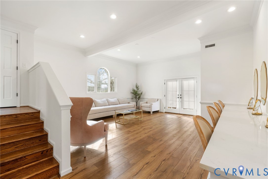 189 Old Buckingham Road Cumberland, VA 23040 - Photo 20 of 50 a view of a living room with furniture and wooden floor