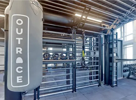 a view of outdoor space with seating