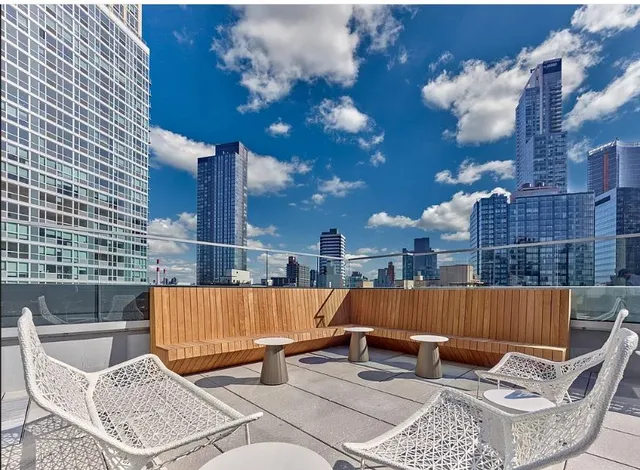 a view of balcony with couch