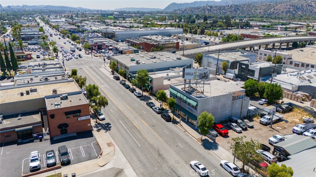 6623 San Fernando Road, Unit A Glendale, CA 91201 - Photo 32 of 33 an aerial view of a house with a garden