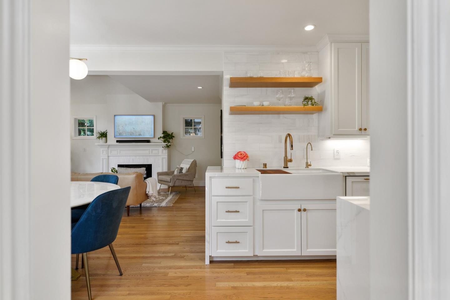 751 Partridge Avenue Menlo Park, CA 94025 - Photo 9 of 37 a kitchen with a sink cabinets and wooden floor