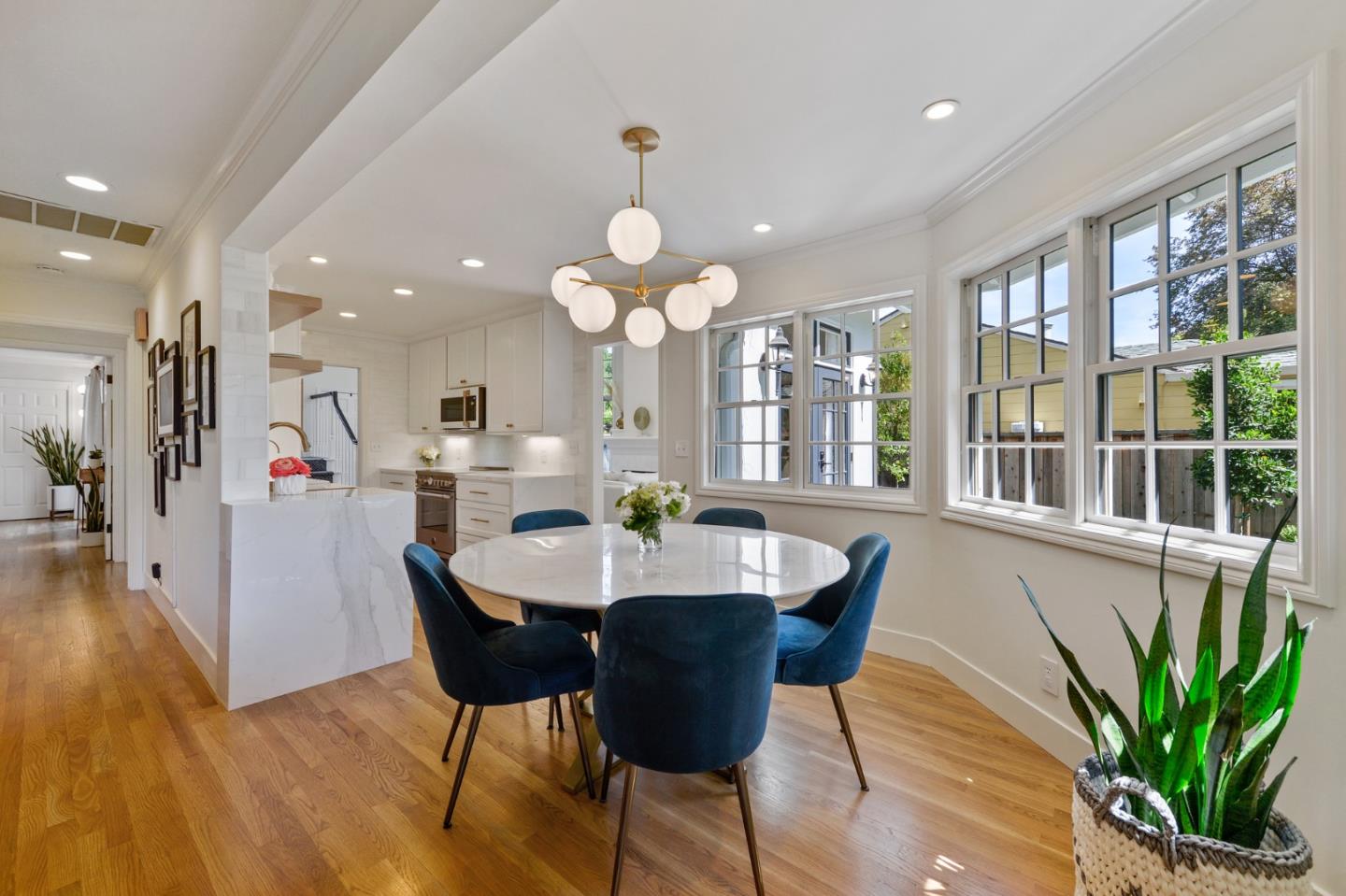 751 Partridge Avenue Menlo Park, CA 94025 - Photo 10 of 37 a view of a dining room with furniture window and wooden floor