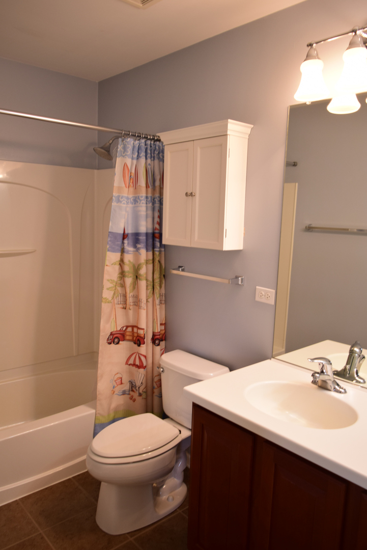 420 Valentine Way Oswego, IL 60543 - Photo 13 of 20 a bathroom with a sink toilet and shower