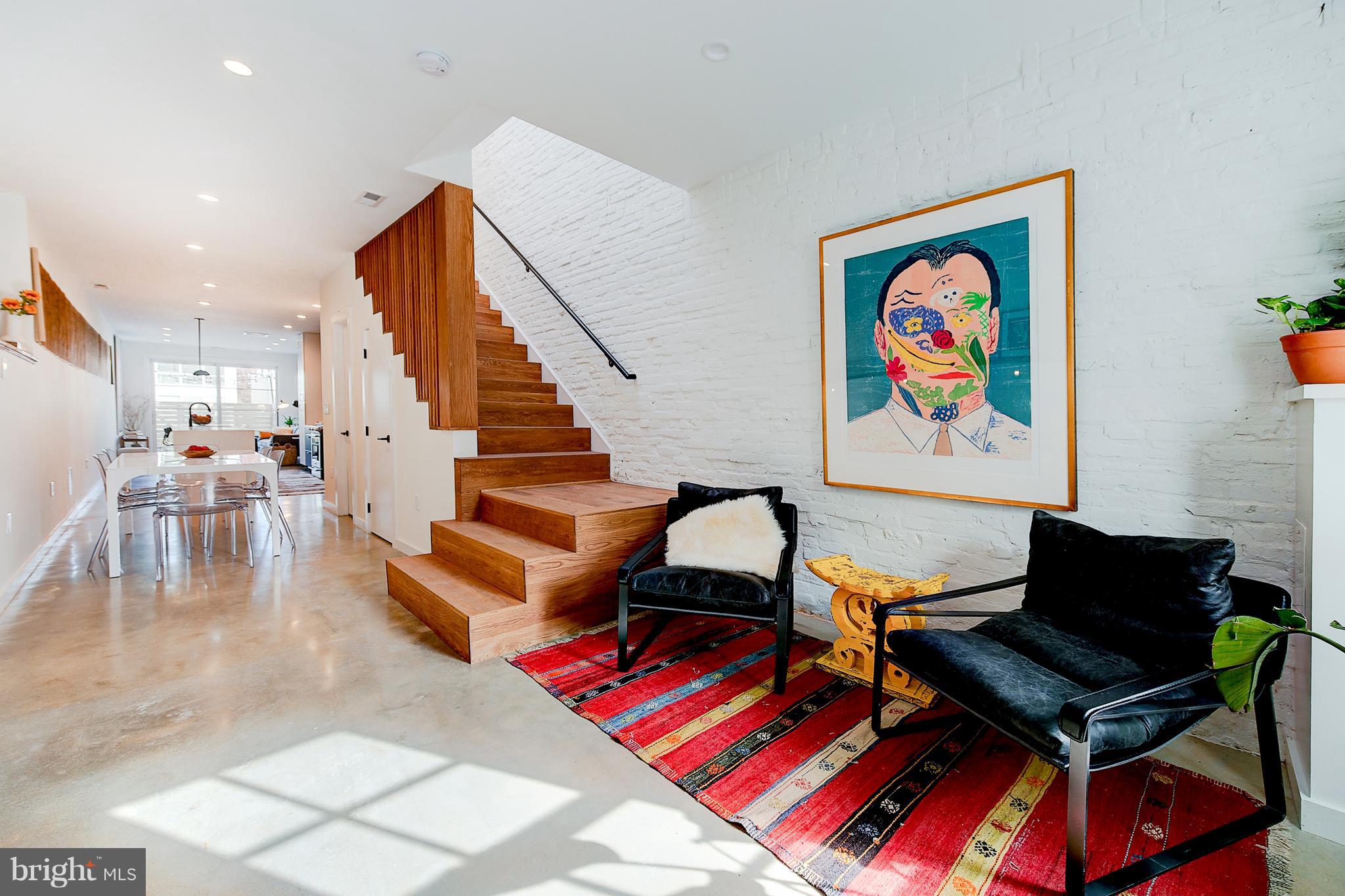 443 Ridge Street Northwest Washington, DC 20001 - Photo 46 of 47 a living room with furniture and wooden floor