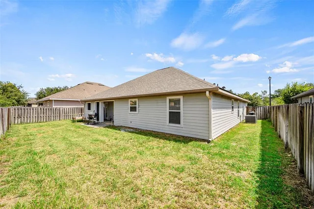 a backyard of a house