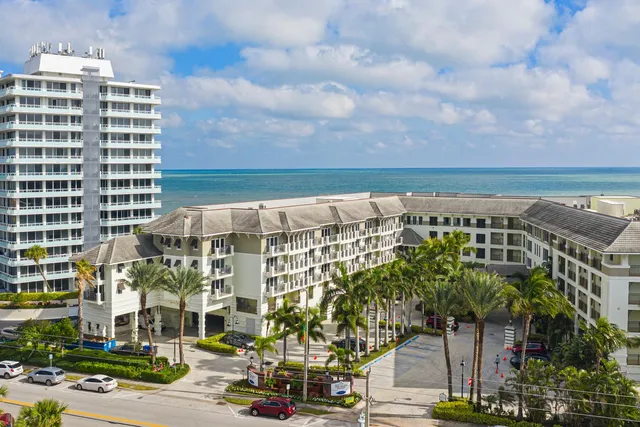 a city view with tall buildings