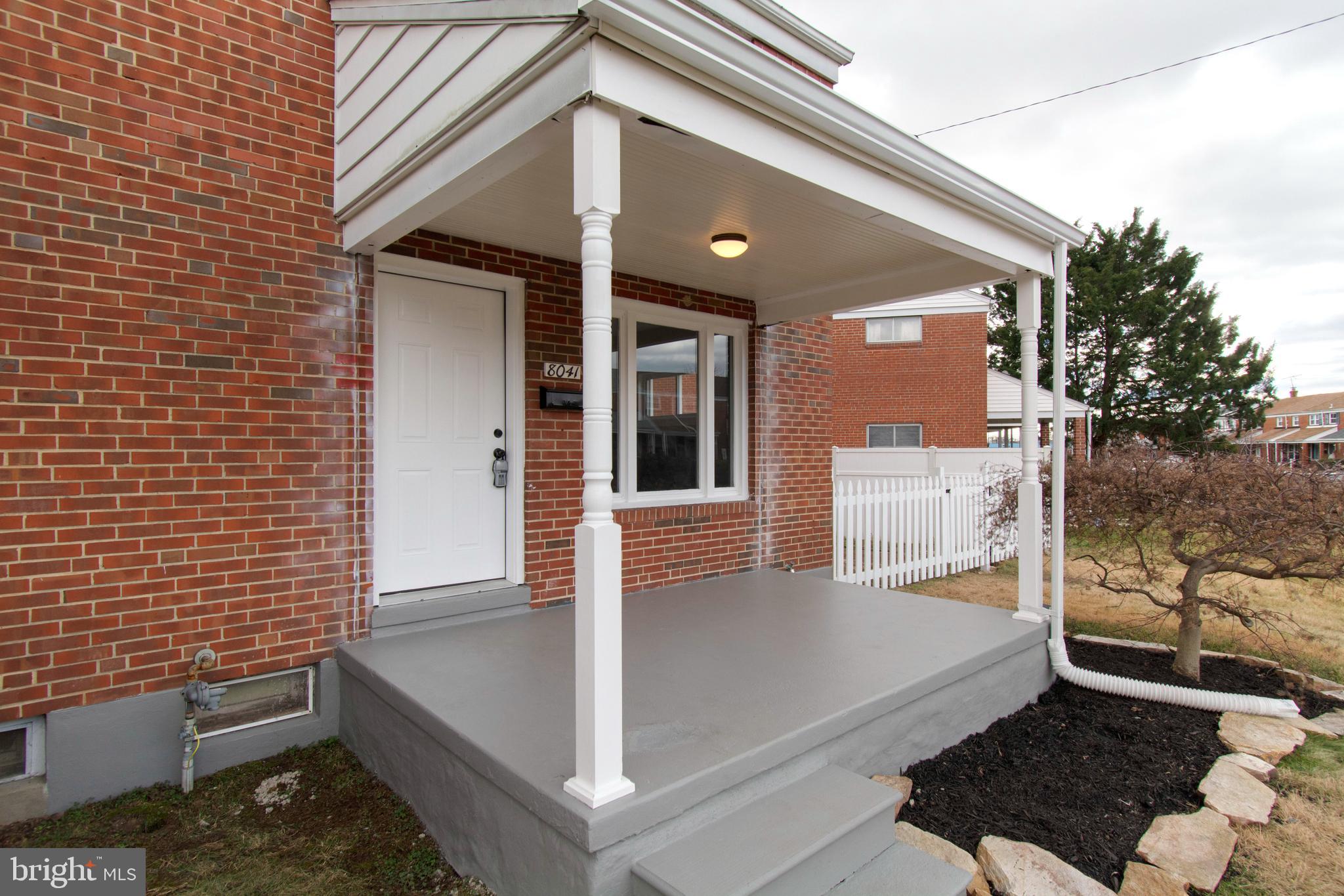 8041 Kimberly Road Dundalk, MD 21222 - Photo 2 of 23 Covered Front Porch