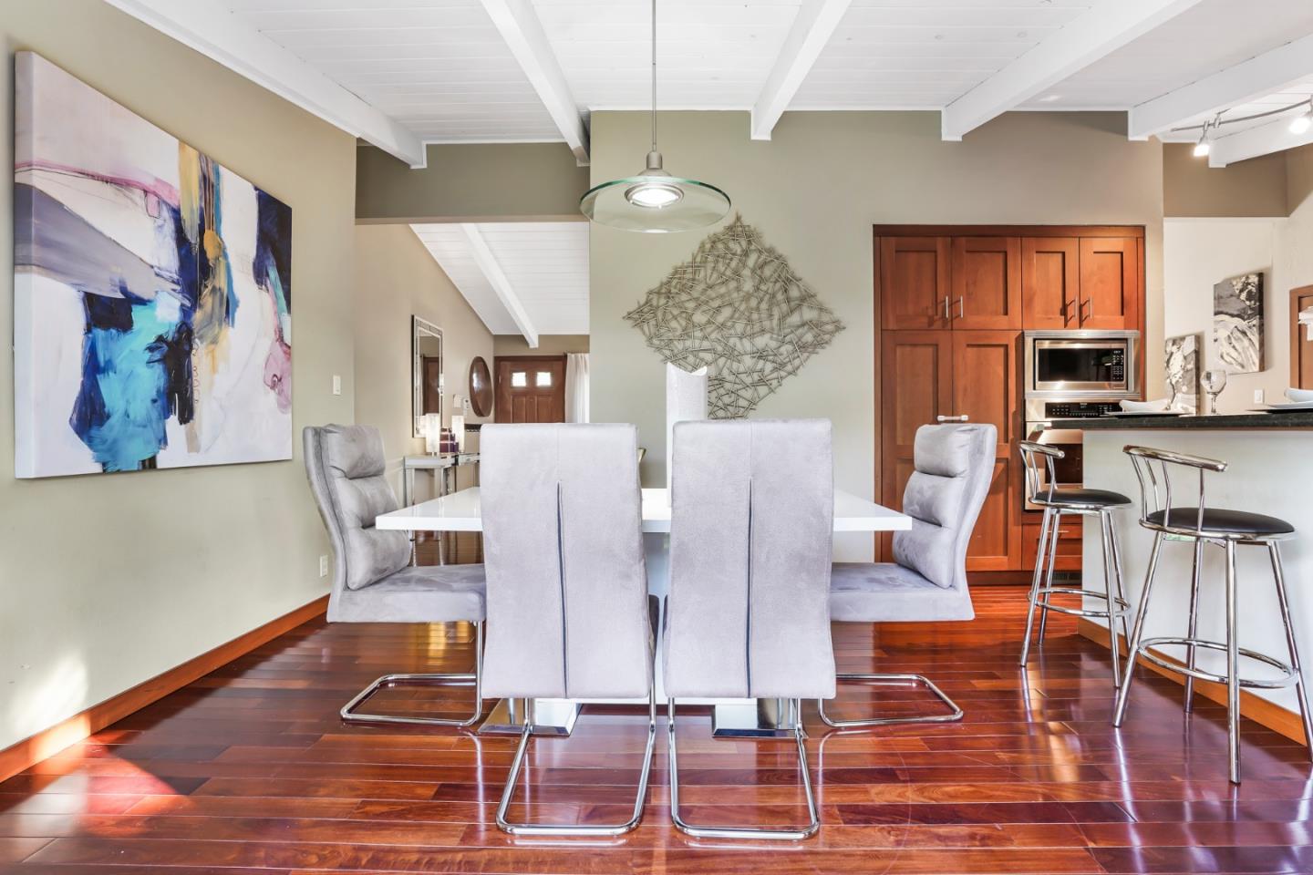2417 Johnson Place Santa Clara, CA 95050 - Photo 15 of 30 a view of kitchen and dining room with wooden floor