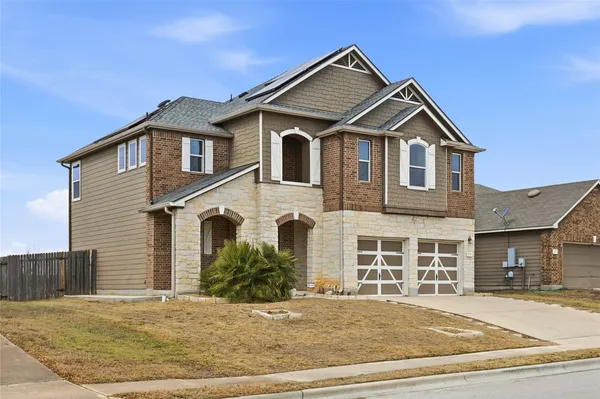 a front view of a house