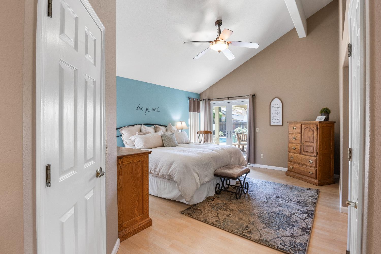 1057 Mission Ridge Drive Manteca, CA 95337 - Photo 4 of 49 Ground floor primary bedroom and bathroom with sliding glass door to backyard.