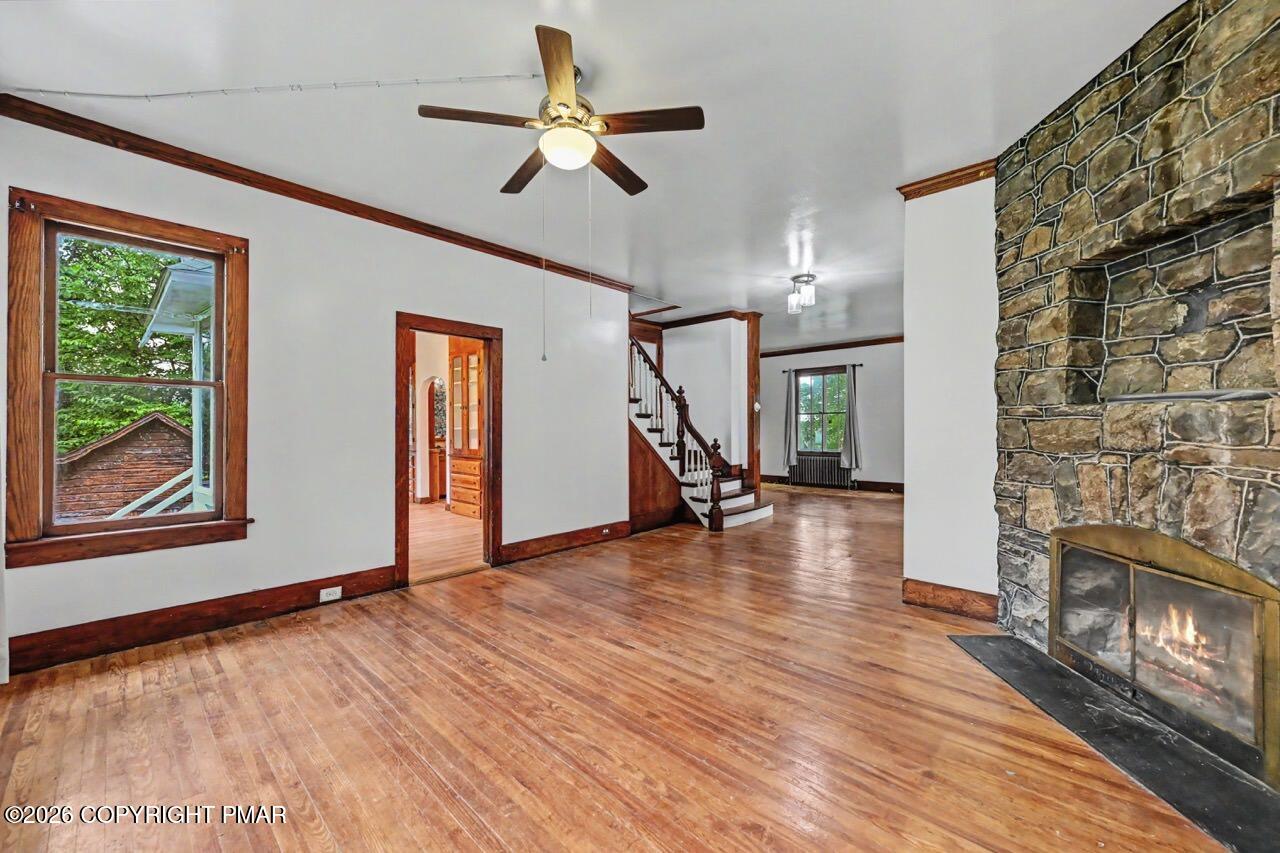 239 Meadowside Road Mount Pocono, PA 18344 - Photo 12 of 75 Floor to Ceiling Fieldstone Fireplace