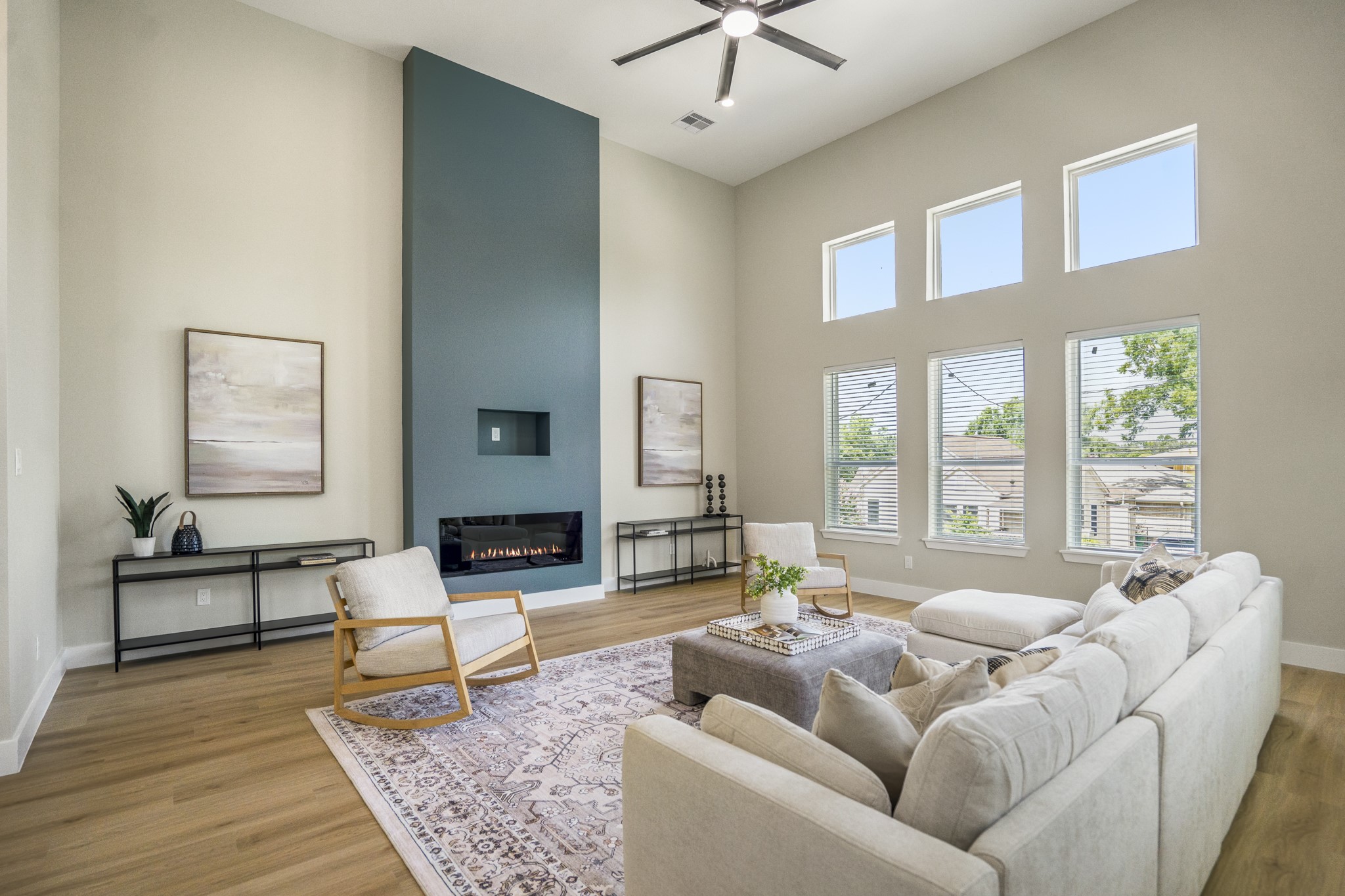 4101 East Rogers Street Houston, TX 77022 - Photo 21 of 42 a living room with furniture and a large window