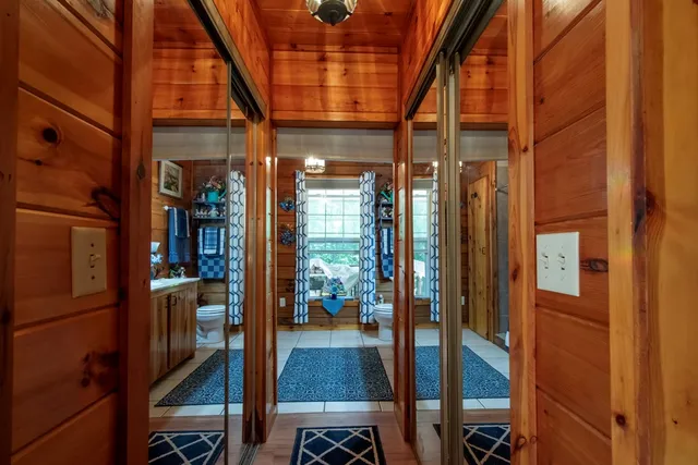 a bathroom with a sink and a shower