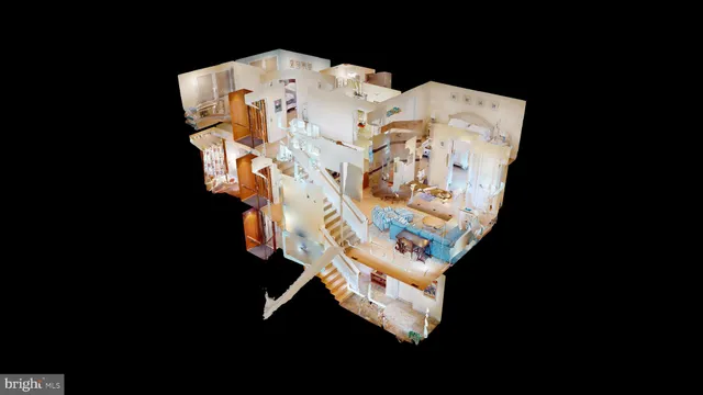 a view of a house with wooden stairs