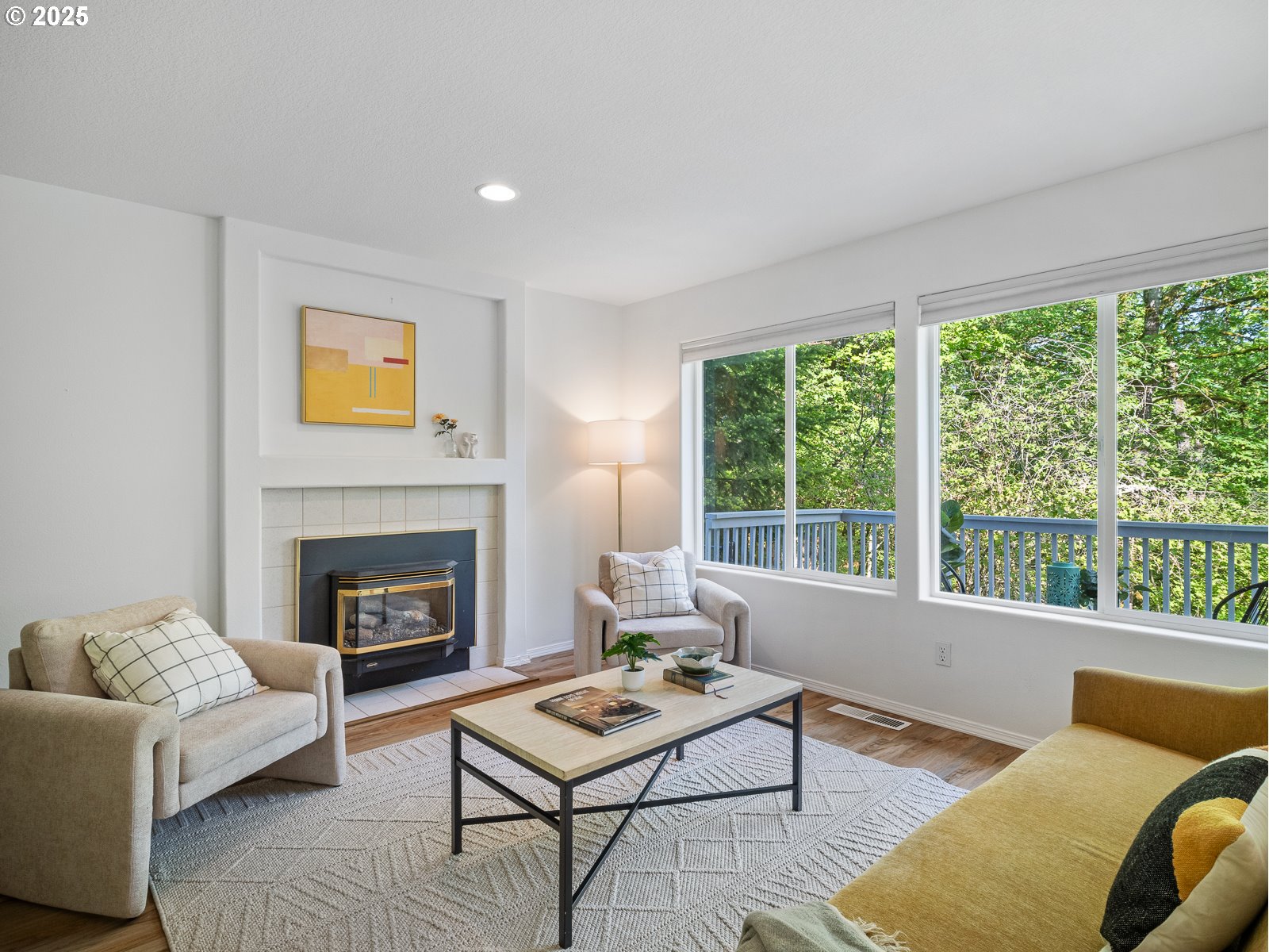 68 Southeast 47th Circle Gresham, OR 97080 - Photo 3 of 30 a living room with furniture and a fireplace