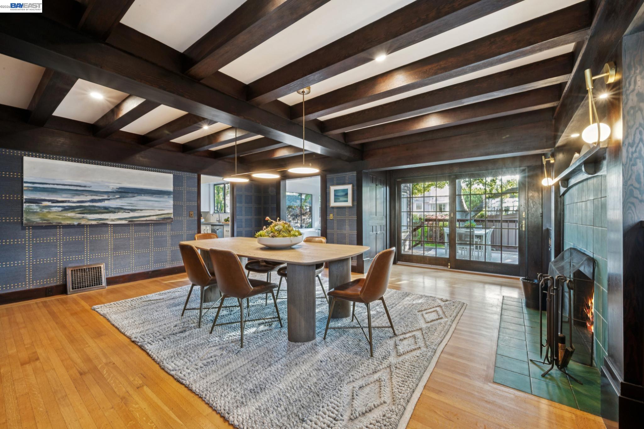1122 Bay Street Alameda, CA 94501 - Photo 21 of 60 a view of a dining room with furniture window and wooden floor