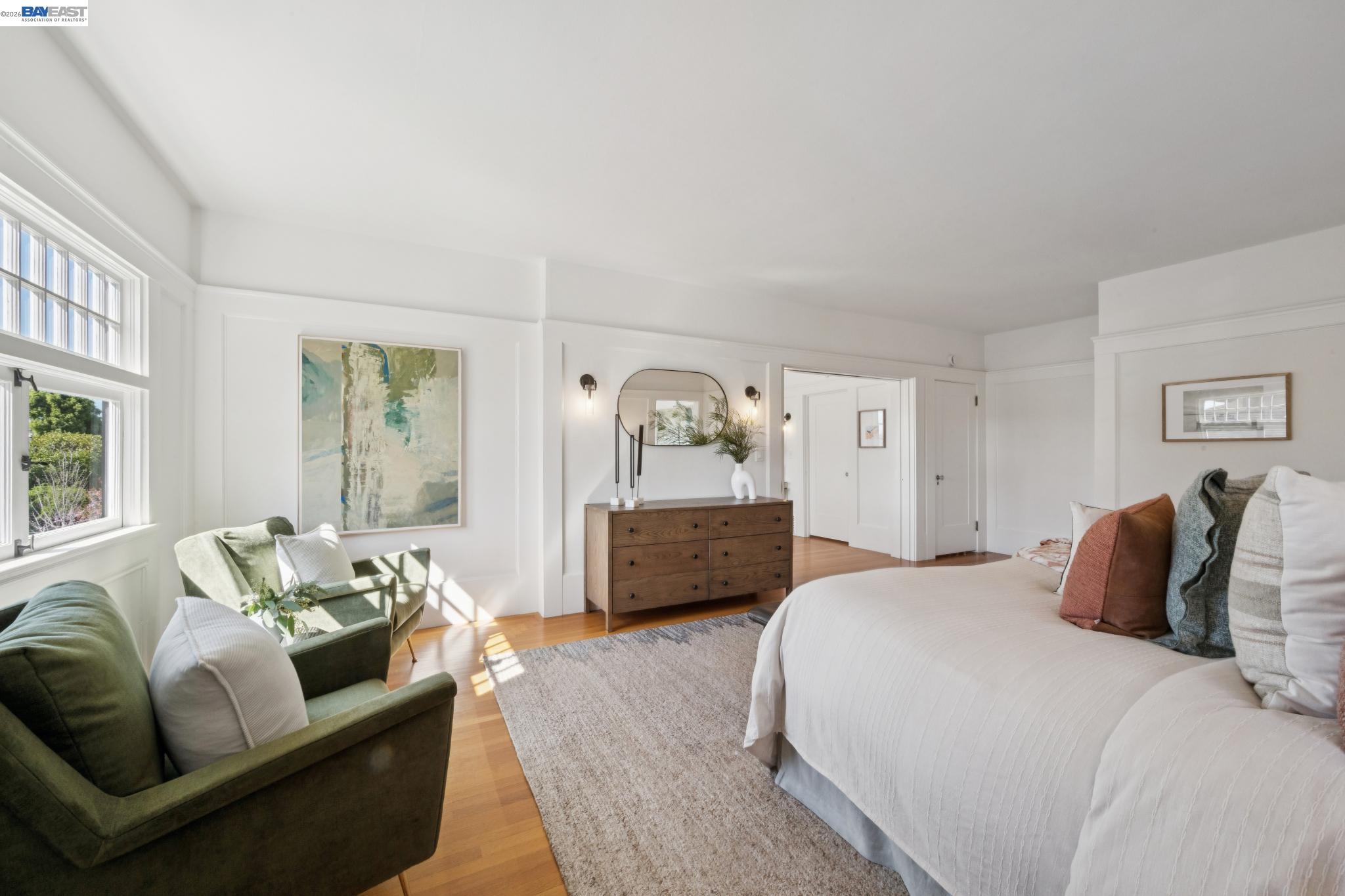 1122 Bay Street Alameda, CA 94501 - Photo 39 of 60 a bedroom with a bed couch and window