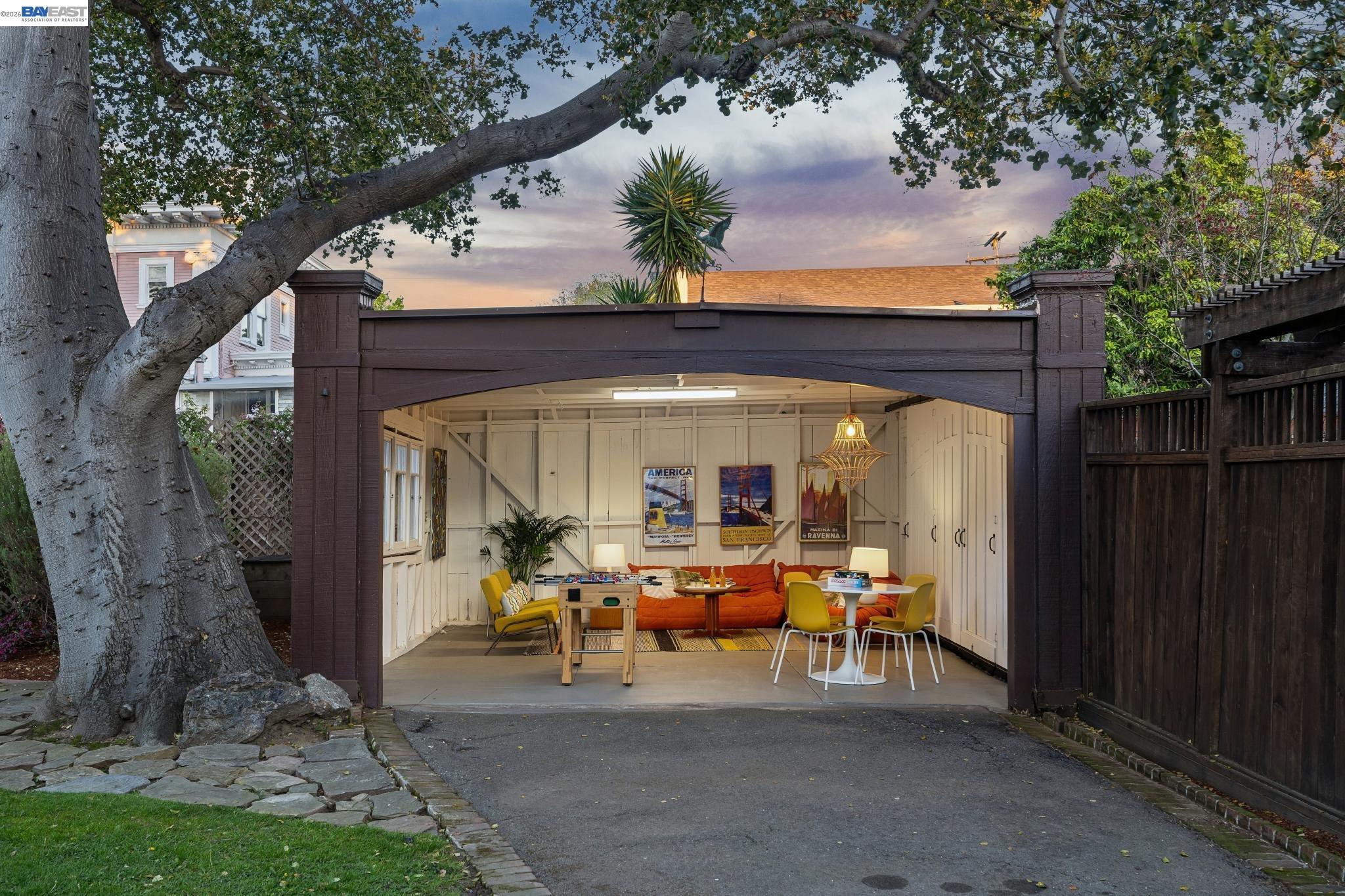 1122 Bay Street Alameda, CA 94501 - Photo 56 of 60 a view of outdoor space with patio furniture and garden