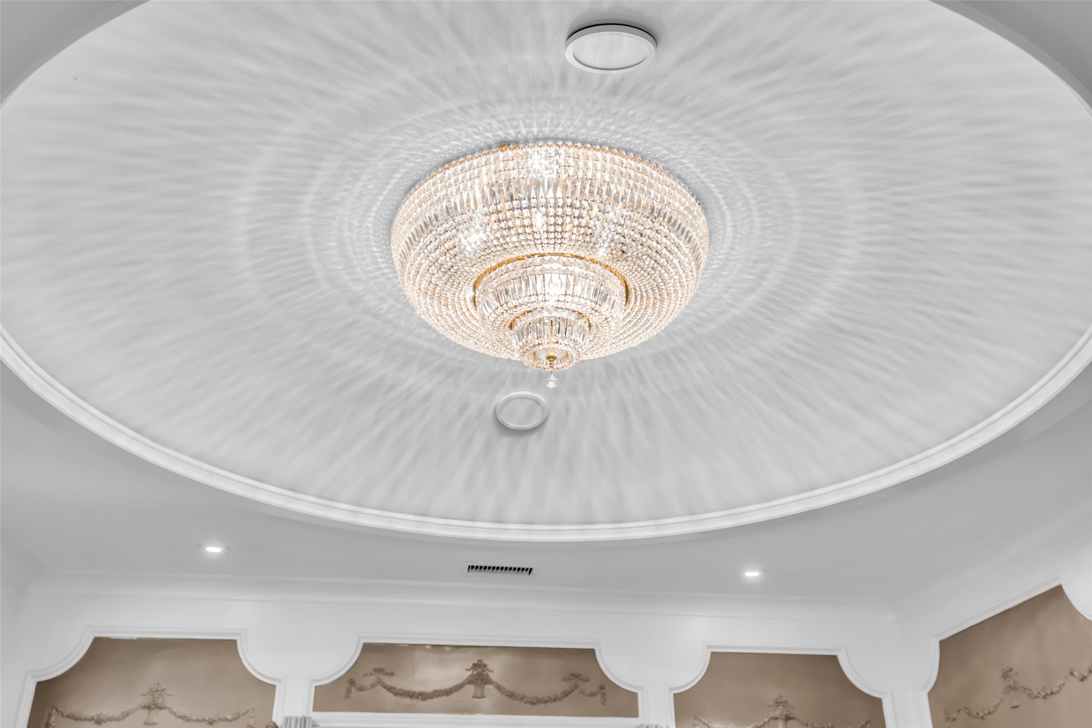 10478 River Ridge Lane Conroe, TX 77304 - Photo 21 of 50 Incredible domed ceiling with Wilshire Lighting Empress Crystal Chandelier