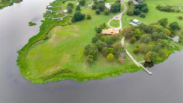 a view of a lake with a mountain