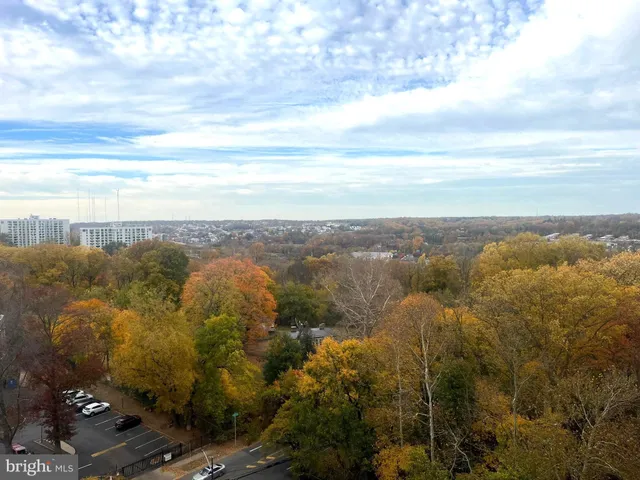a view of city and mountain