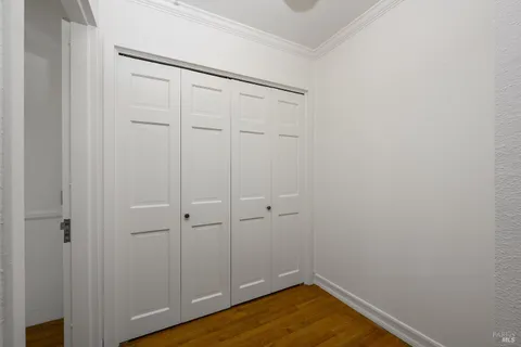 a front view of a building and outdoor space