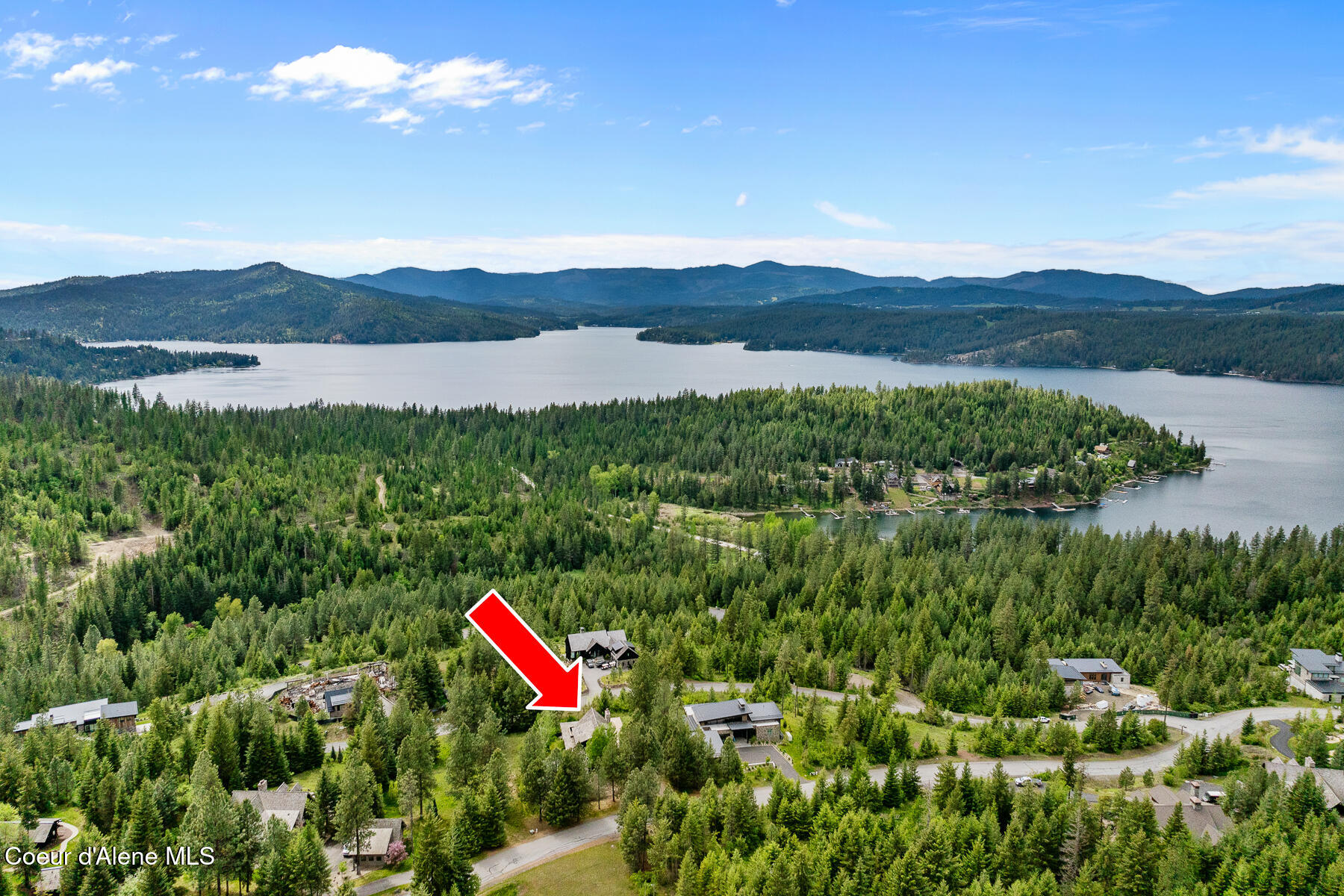 7783 South Buckrail Road Harrison, ID 83833 - Photo 38 of 49 Aerial_Estate141-5_Arrow