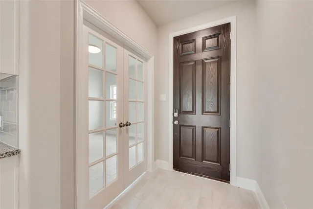 a view of an empty room