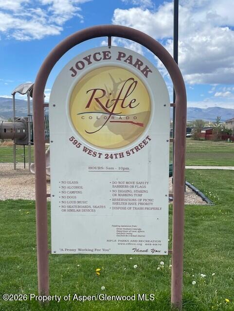 773 West 24th Street Rifle, CO 81650 - Photo 4 of 20 a view of a park with a big yard