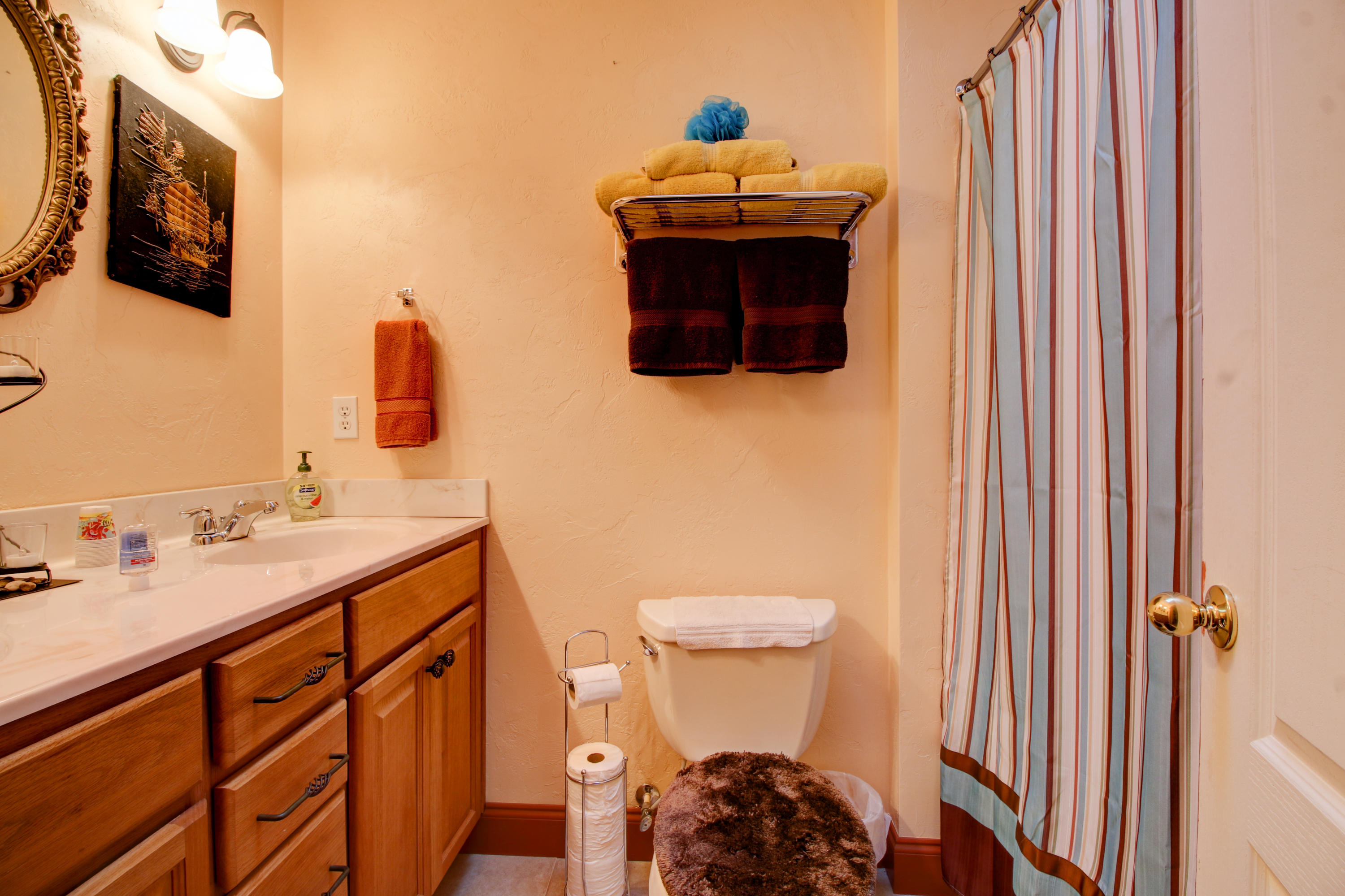 4020 Hatchett Road Penhook, VA 24137 - Photo 31 of 64 a bathroom with a sink toilet and mirror