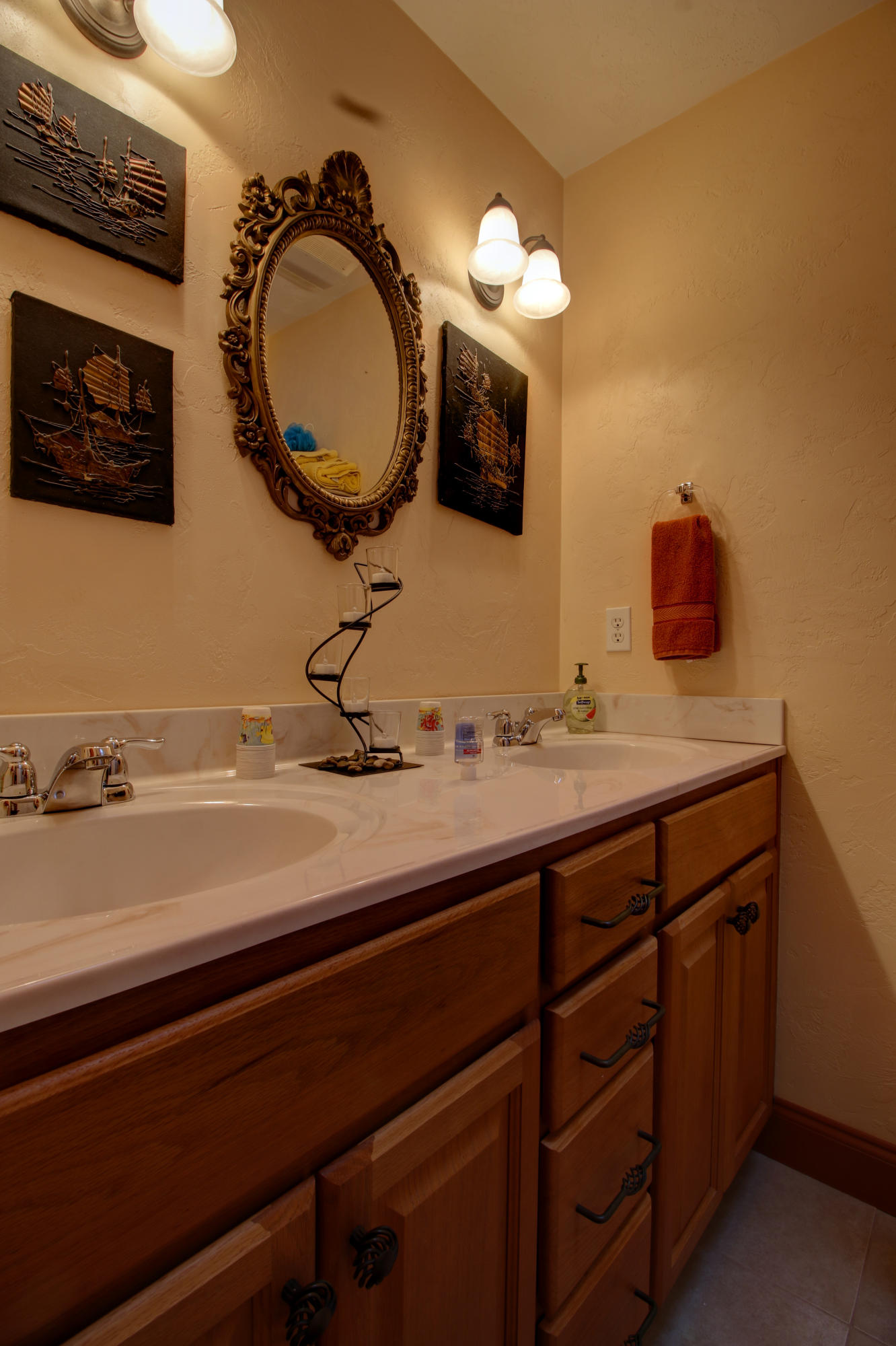 4020 Hatchett Road Penhook, VA 24137 - Photo 32 of 64 a bathroom with a sink and a mirror