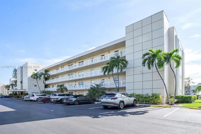a car parked in front of a building
