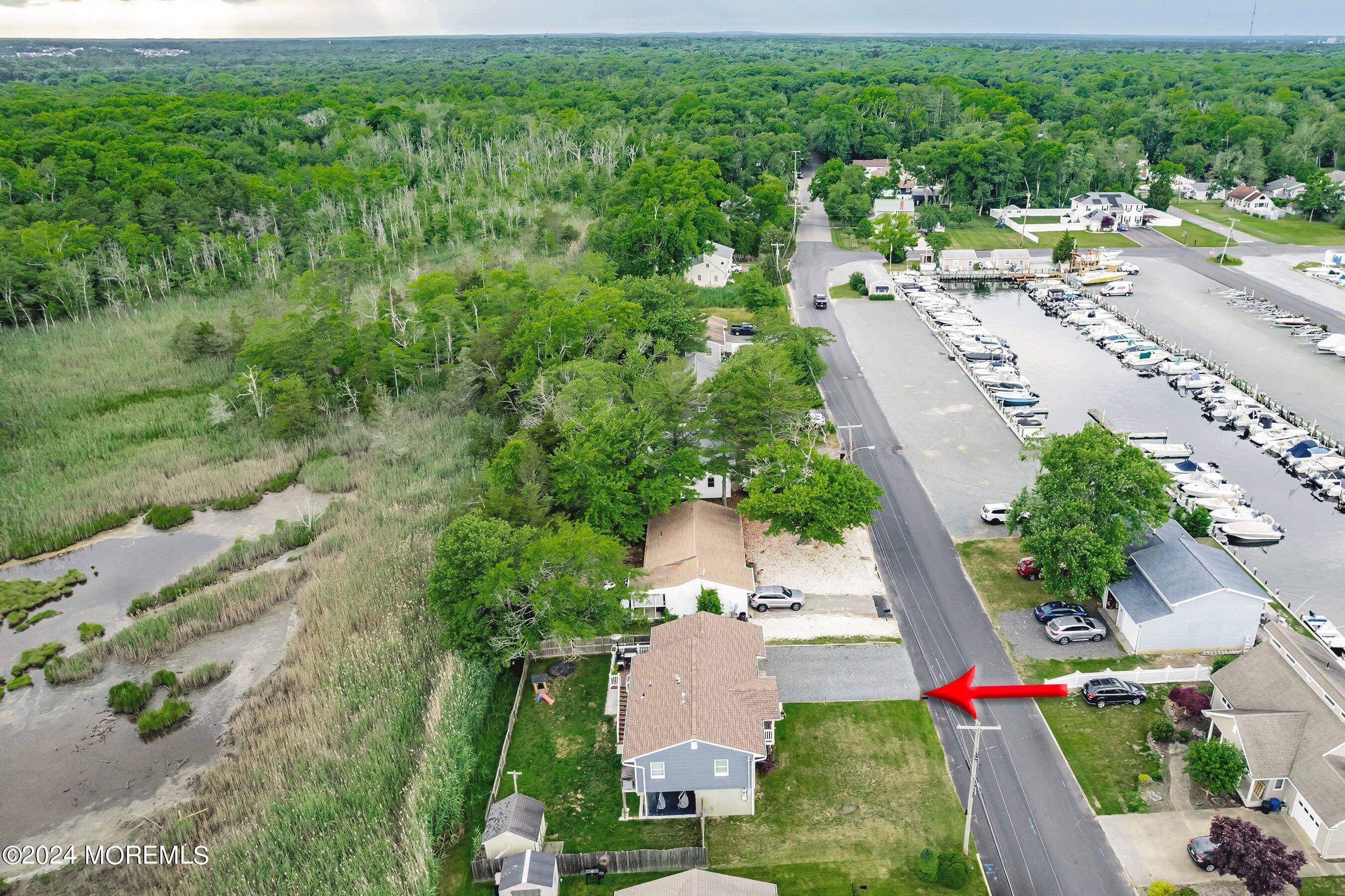 102 Marine Road Waretown, NJ 08758 - Photo 3 of 35 03-Left Aerial ARROW