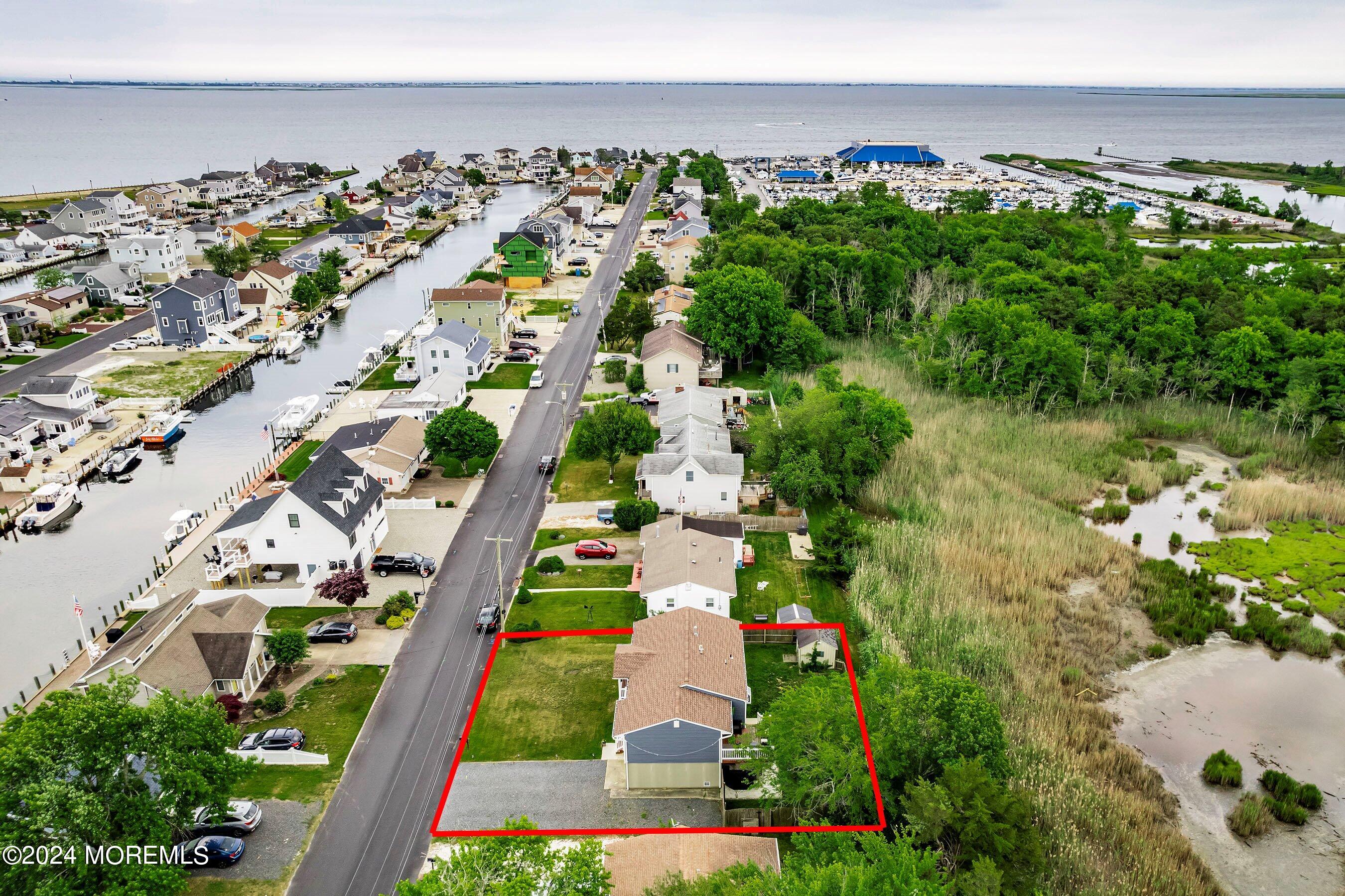 102 Marine Road Waretown, NJ 08758 - Photo 5 of 35 05-Right Aerial ARROW