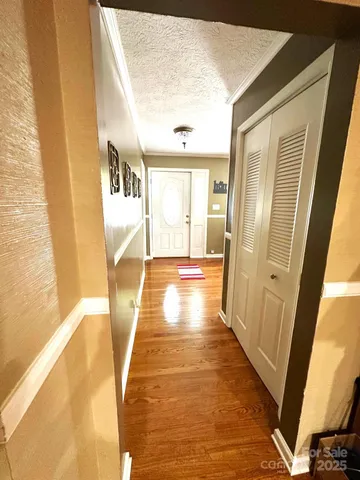 a view of a bathroom with windows